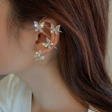 Zircon butterfly earrings